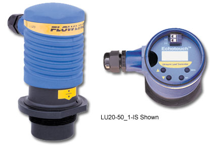 Flowline EchoTouch IS Ultrasonic Transmitter, Non-Contact Intrinsically Safe Measurement